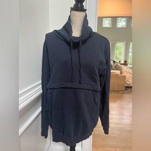 Navy Blue nursing Hoodie